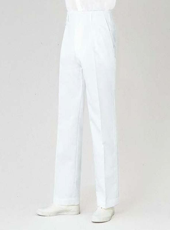 飲食 メンズ白パンツ [住商モンブラン/7-611-70]