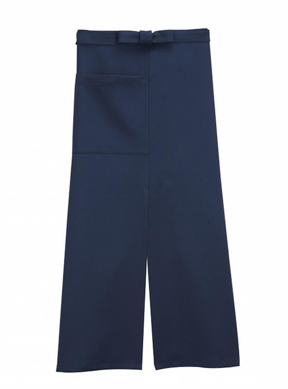 飲食 ロングソムリエエプロン [ボンマックス/FK7117] スリット入り/制電/男女兼用