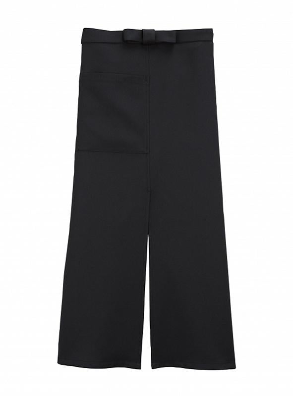 飲食 ロングソムリエエプロン [ボンマックス/FK7117] スリット入り/制電/男女兼用