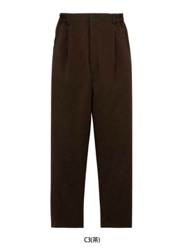 飲食 しわになりにくいパンツ [イスト/PA-075] ウエストゴム/男女兼用