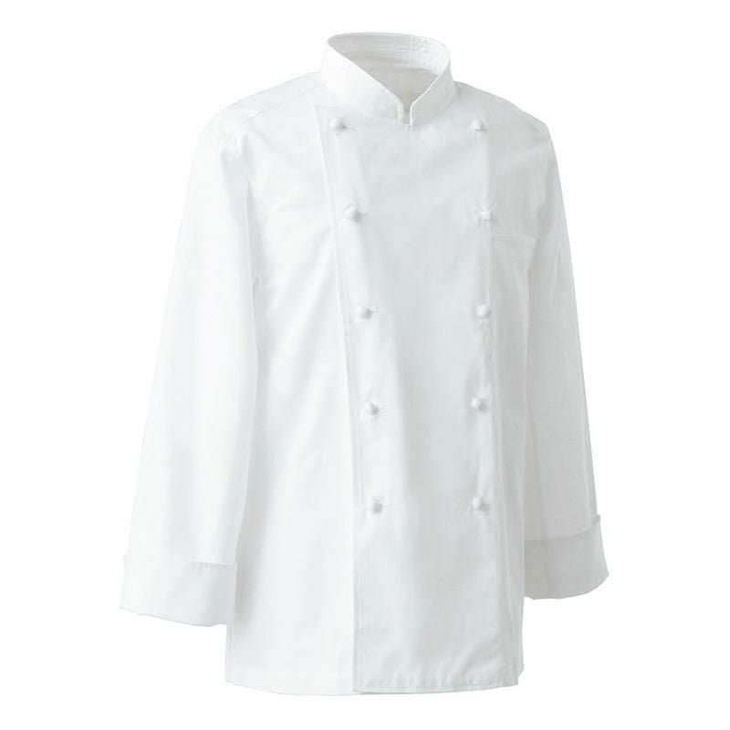 長袖コックコート 旧ミシュラン代替 [セブン/1041] 上質素材/男女兼用