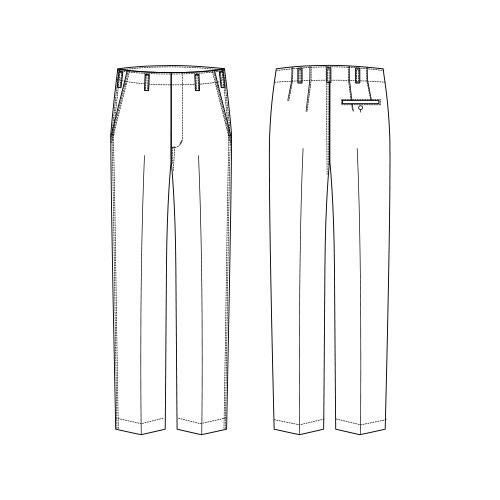 飲食 ブルーストライプパンツ [セブン/1470] 男性用