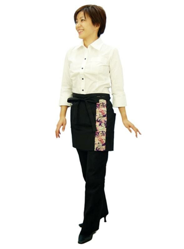 飲食 七分袖シャツ [セブン/7613] シンプル/女性用