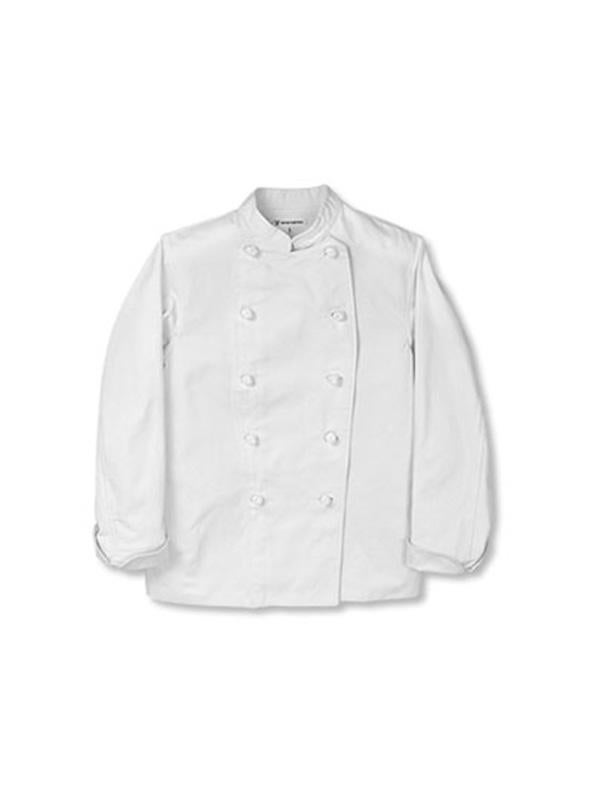 女性用長袖コックコート [セブン/BA8110-0] 定番大好評/綿100%/（15号～21号）