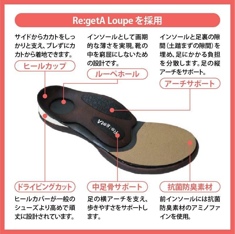 ワークモカシューズ リゲッタ[ディーフェイズ/RW1008](S-LL)