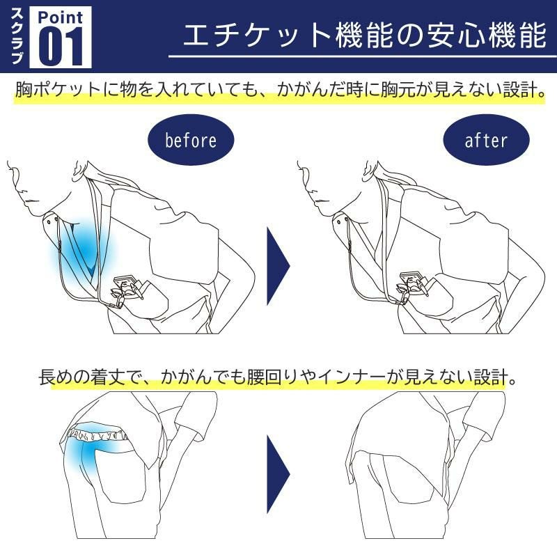  スクラブ+パンツ上下セット（男女兼用） [ミズノ/MZ0018A,MZ0019A］3L-5L