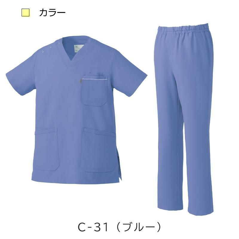  スクラブ+パンツ上下セット（男女兼用） [ミズノ/MZ0018,MZ0019］3L-5L