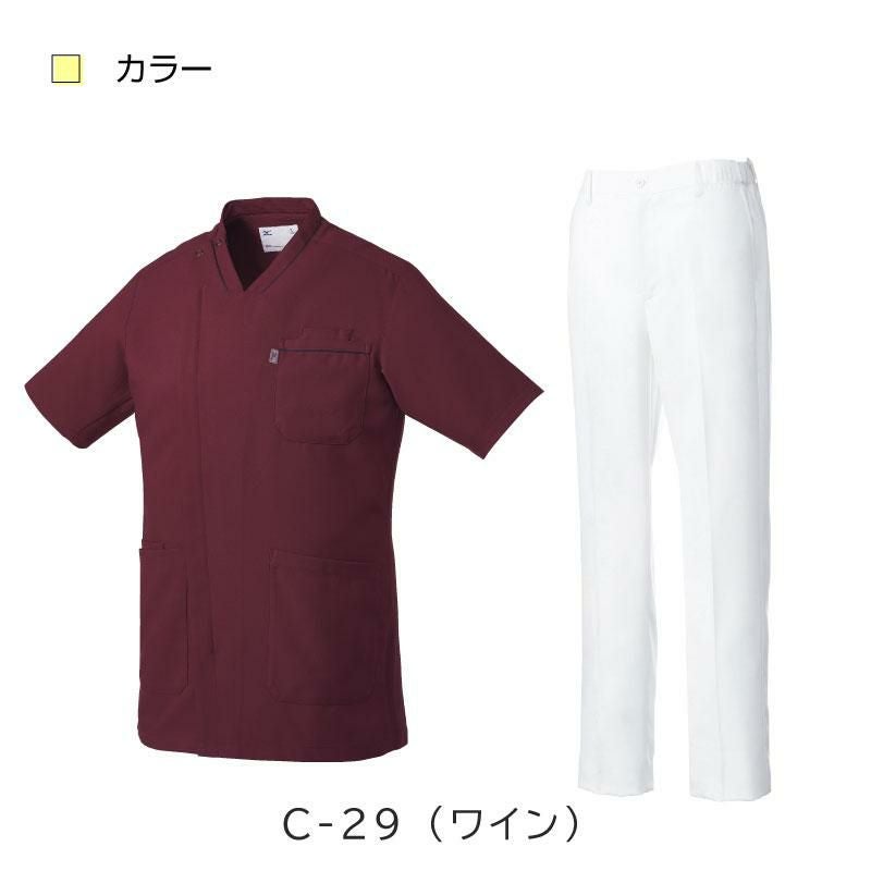  ジャケット+パンツ上下セット（メンズ） [ミズノ/MZ0218,MZ0203］S-3L(ホワイトパンツセット)