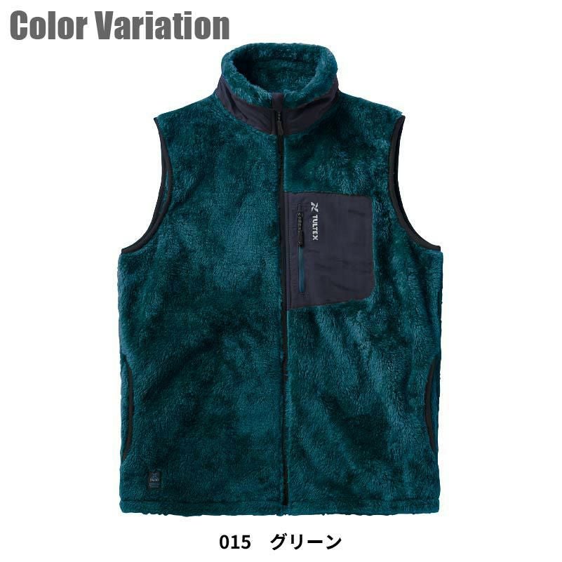 防風ボアフリースベスト タルテックス[11658/アイトス]（M-3L）