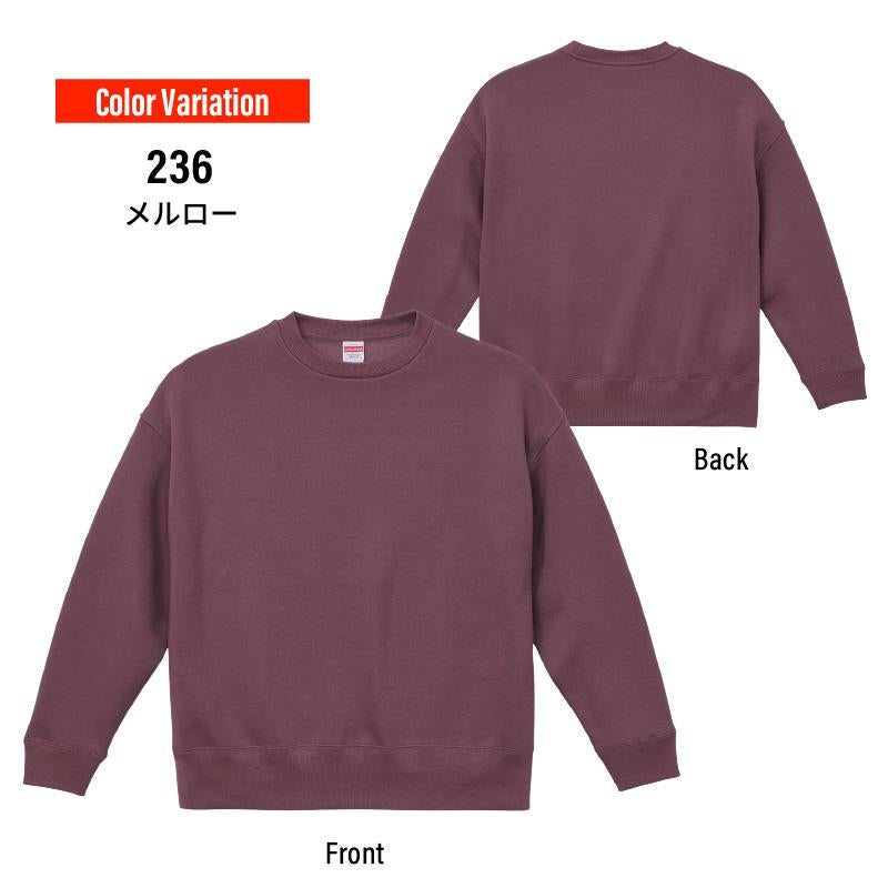 10.0オンス T/C ビッグシルエット クルーネック スウェット（裏起毛）[キャブ/5627-01]（M-XL）
