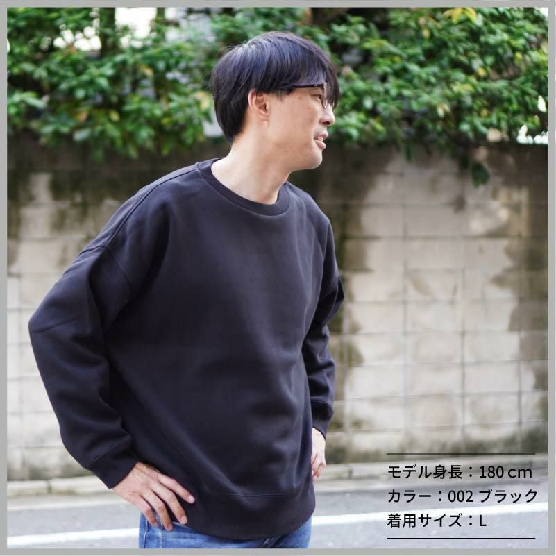 10.0オンス T/C ビッグシルエット クルーネック スウェット（裏起毛）[キャブ/5627-01]（M-XL）