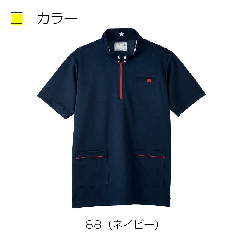 ケアワークシャツ キラク[CR185/トンボ](4L)