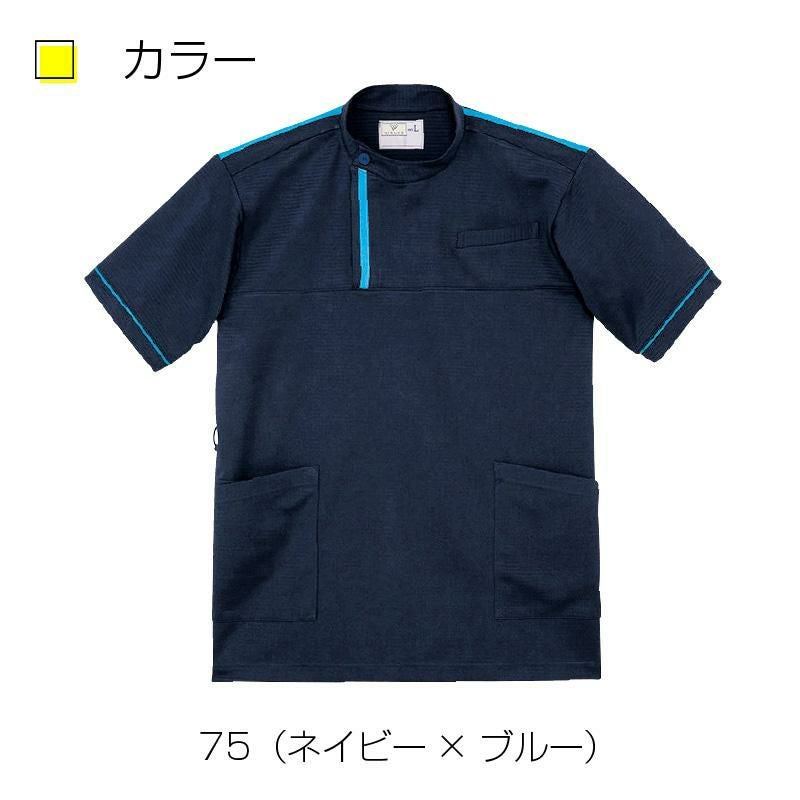 ケアワークシャツ キラク[CR197/トンボ](SS-3L)｜介護ユニフォーム