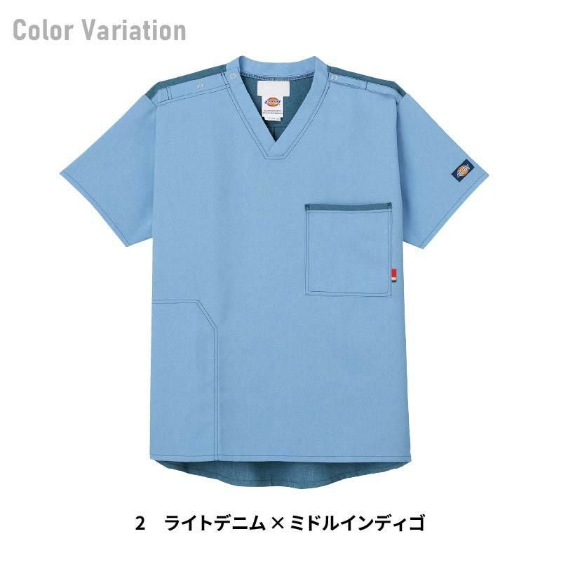 スクラブ ディッキーズ 男女兼用[CK704/フォーク]（SS-4L）