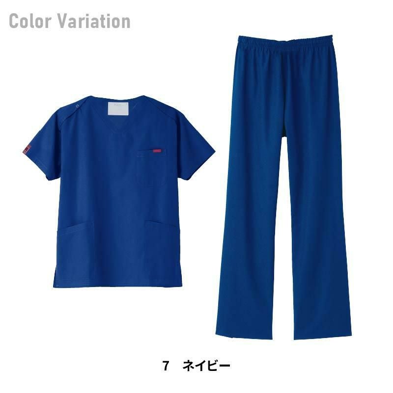 スクラブ上下セット 男女兼用[ST7000/フォーク]（SS-4L）