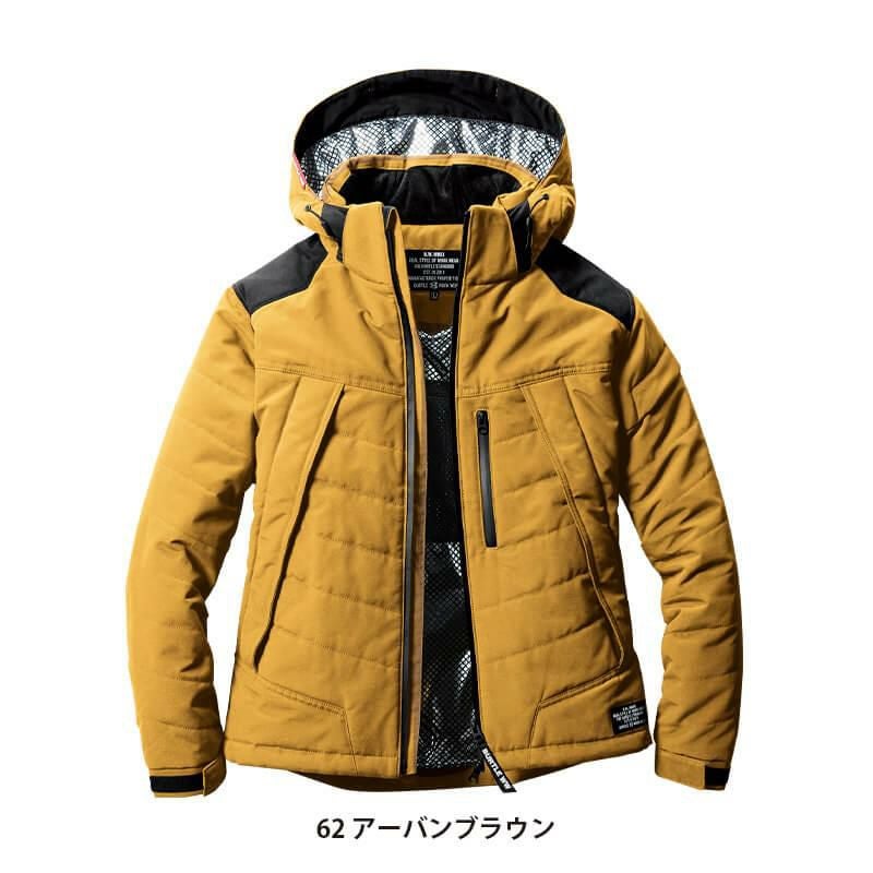 サーモクラフト対応 防寒ジャケット 大型フード付き（ユニセックス