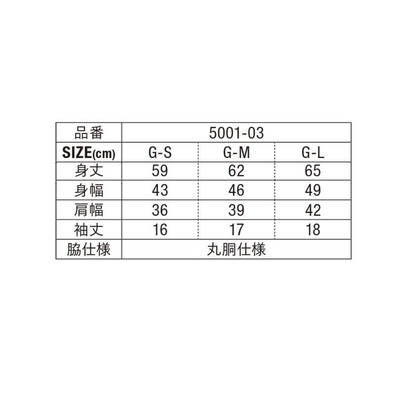 5.6オンス ハイクオリティTシャツ ガールズ [キャブ/5001-03]（GS-GL）［1/3］
