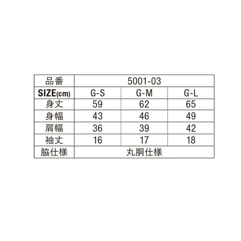 5.6オンス ハイクオリティTシャツ ガールズ [キャブ/5001-03]（GS-GL）［3/3］