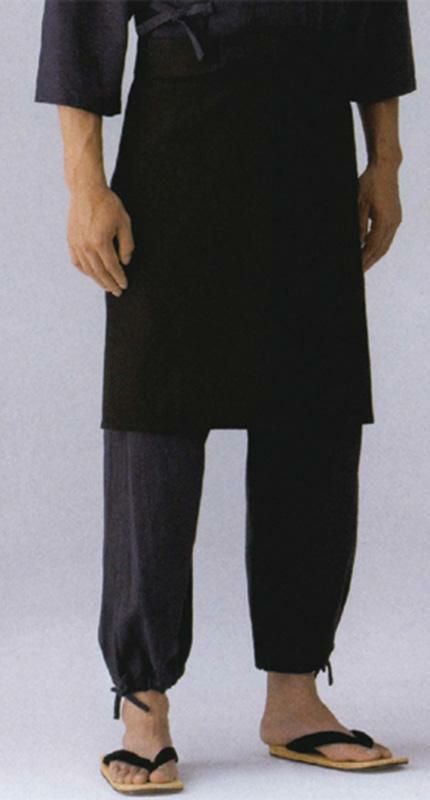 定番カラーのシンプル作務衣（藍）　EL3380-2