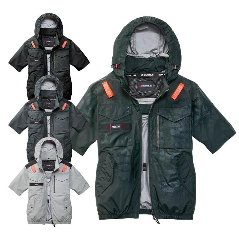 エアークラフト タクティカル半袖ブルゾン(ユニセックス)[バートル/AC1156] (S-XL)