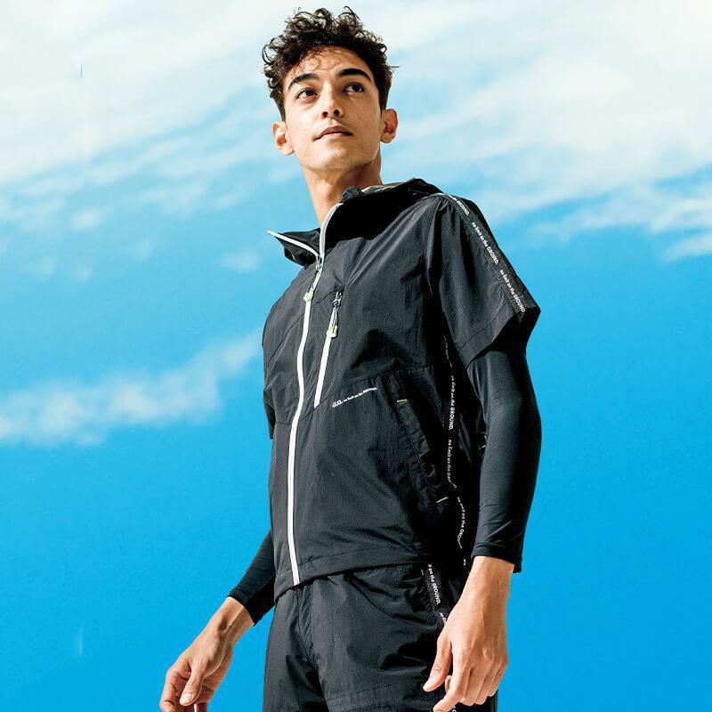 ファン付き作業着 EF用半袖ブルゾン[桑和/0129-01/EF WEAR]