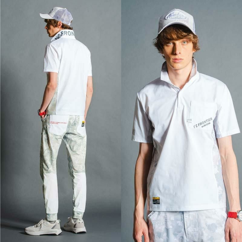 P.D.ストレッチ半袖ポロシャツ[アイズフロンティア/505]（S-4L）