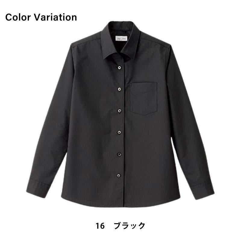 レディス開襟長袖ブラウス [FB4038L/ボンマックス]（5-17号）