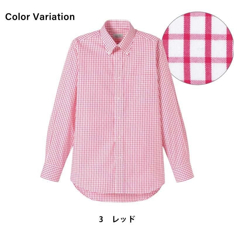 グラフチェック長袖シャツ [FB4506U/ボンマックス]（SS-4L）