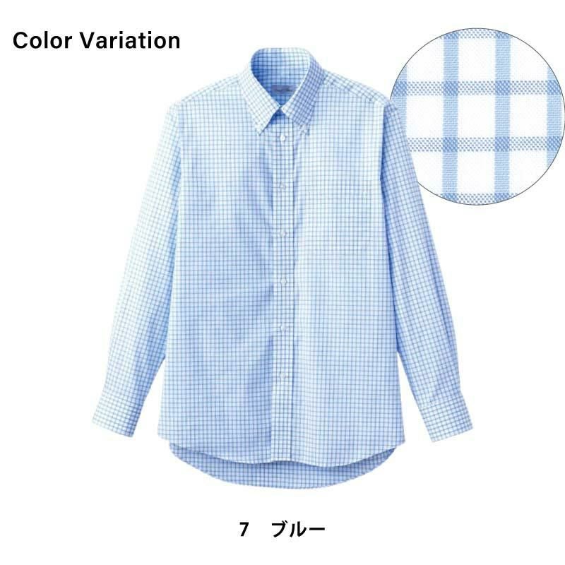グラフチェック長袖シャツ [FB4506U/ボンマックス]（SS-4L）