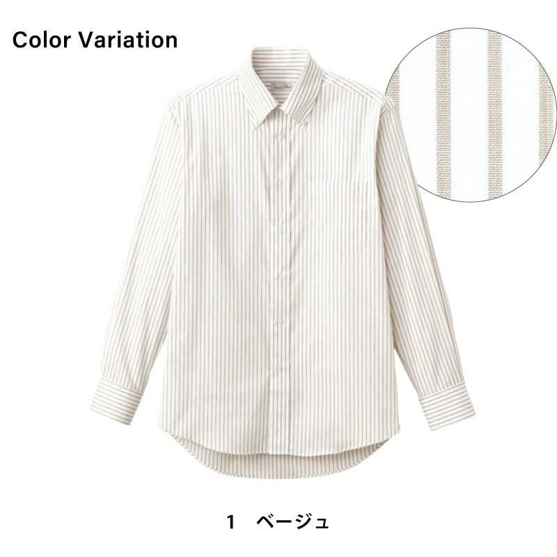 ストライプ長袖シャツ [FB4508U/ボンマックス]（SS-4L）