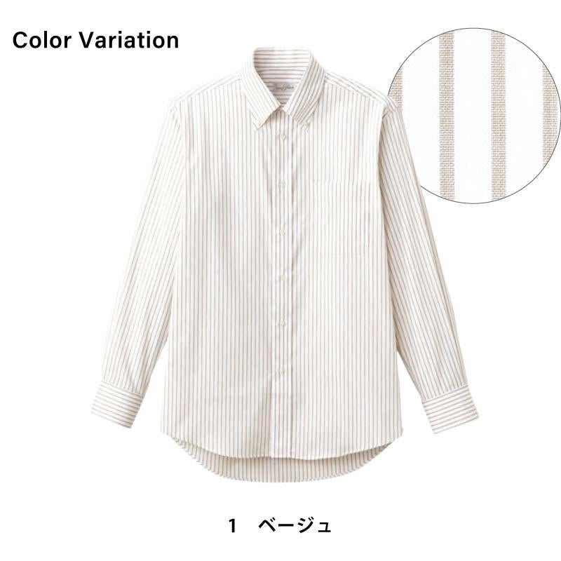 ストライプ長袖シャツ [FB4508U/ボンマックス]（SS-4L）