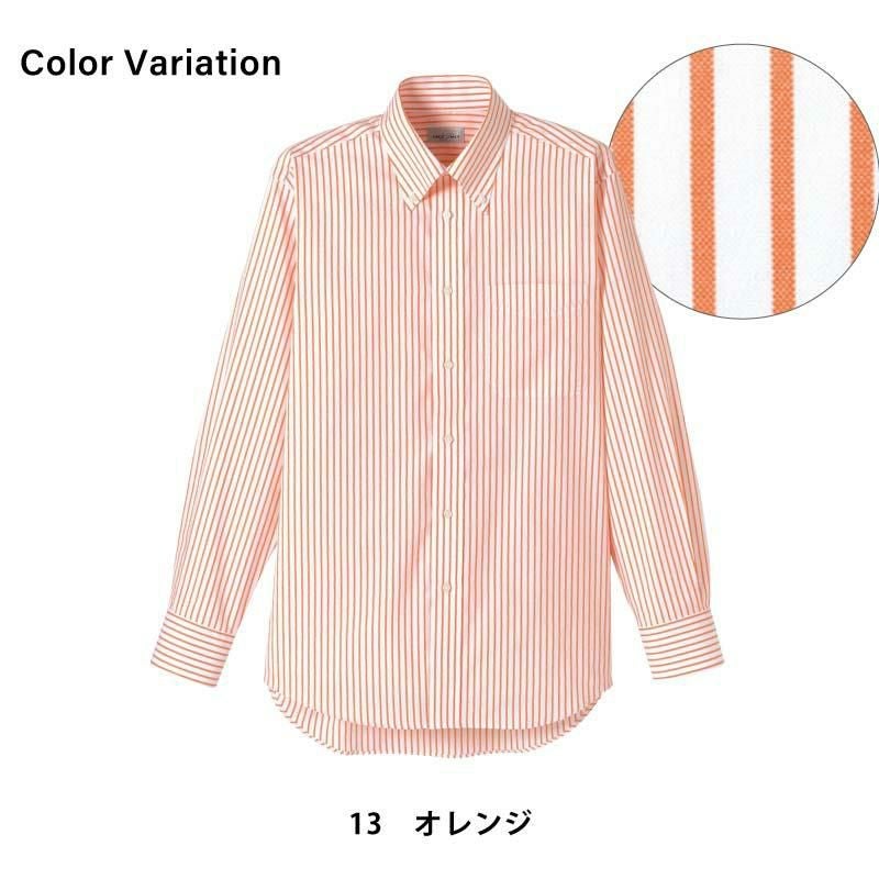 ストライプ長袖シャツ [FB4508U/ボンマックス]（SS-4L）
