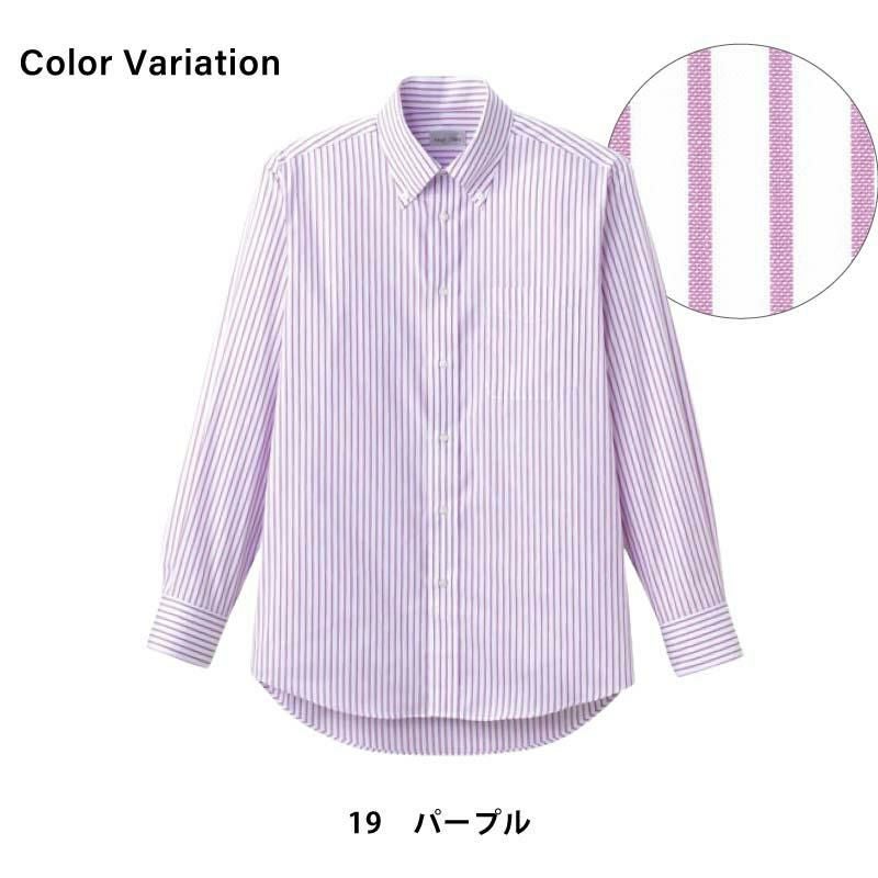 ストライプ長袖シャツ [FB4508U/ボンマックス]（SS-4L）