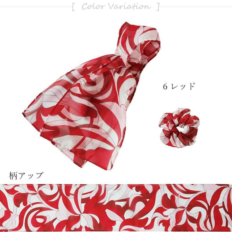 スカーフ＆シュシュ＜クリップ付き＞[ジョア/OP176]