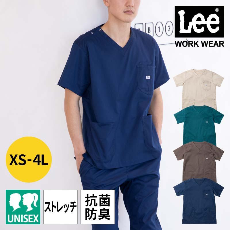 Lee スクラブ+パンツ 上下セット 医療 男女兼用[LMS49001,LMP69001