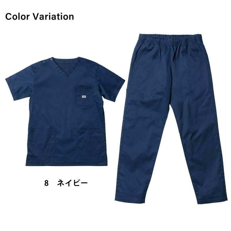 Lee スクラブ+パンツ 上下セット 医療 男女兼用[LMS49001,LMP69001