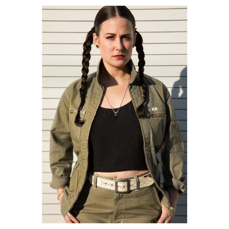 Lee レディースジップアップジャケット[LWB03002/ボンマックス]（S-XL）