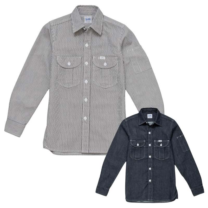 Lee レディースワーク長袖シャツ[LWS43001/ボンマックス]（S-XL