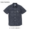 Lee レディースワーク半袖シャツ[LWS43002/ボンマックス]（S-XL）