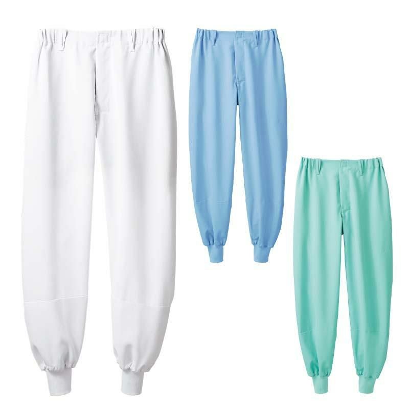 パンツ（ノータック・両脇ゴム）男女兼用 飲食[DC7701/住商モンブラン]（S-4L）