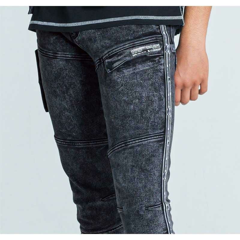 ストレッチ3Dデニムカーゴパンツ[アイズフロンティア/7012]（73-101）