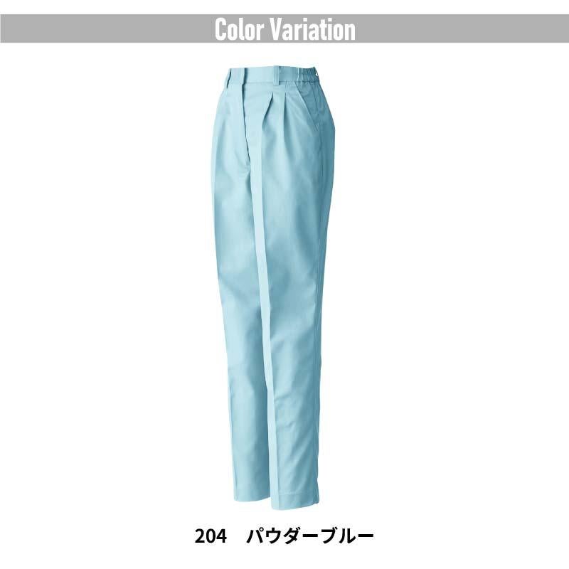 作業着 作業服 レディース パンツ ズボン ツータック スラックス 作業ズボン 秋冬 女性 制電 イージーケア ワークウェア 大きいサイズ 4L ネイビー 紺 グレー 桑和 4220 SOWA
