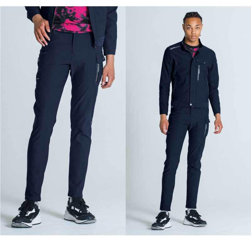 ストレッチ3Dワークジャケット+ストレッチ3Dカーゴパンツ 上下セット[アイズフロンティア/3010,3012]