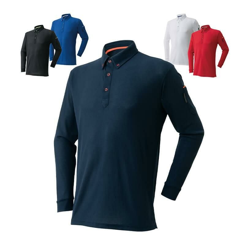 制電 長袖ポロシャツ[アタックベース/60015]