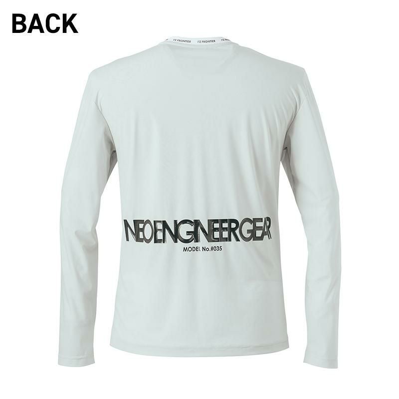 接触冷感ナイロン長袖クルーネックシャツ[アイズフロンティア/035]（S-3L）