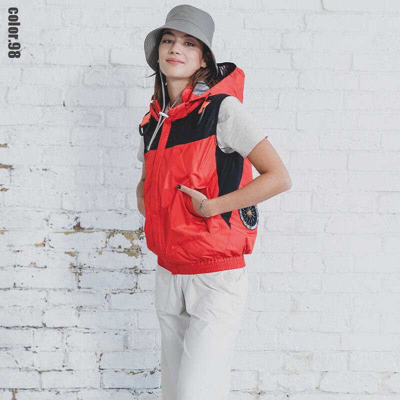 エアークラフト ACフーディベスト(ユニセックス)+ファン+バッテリーセット[バートル/AC1194/AC360/AC370]