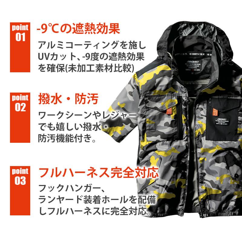 限定版】エアークラフト タクティカル半袖ブルゾン(ユニセックス