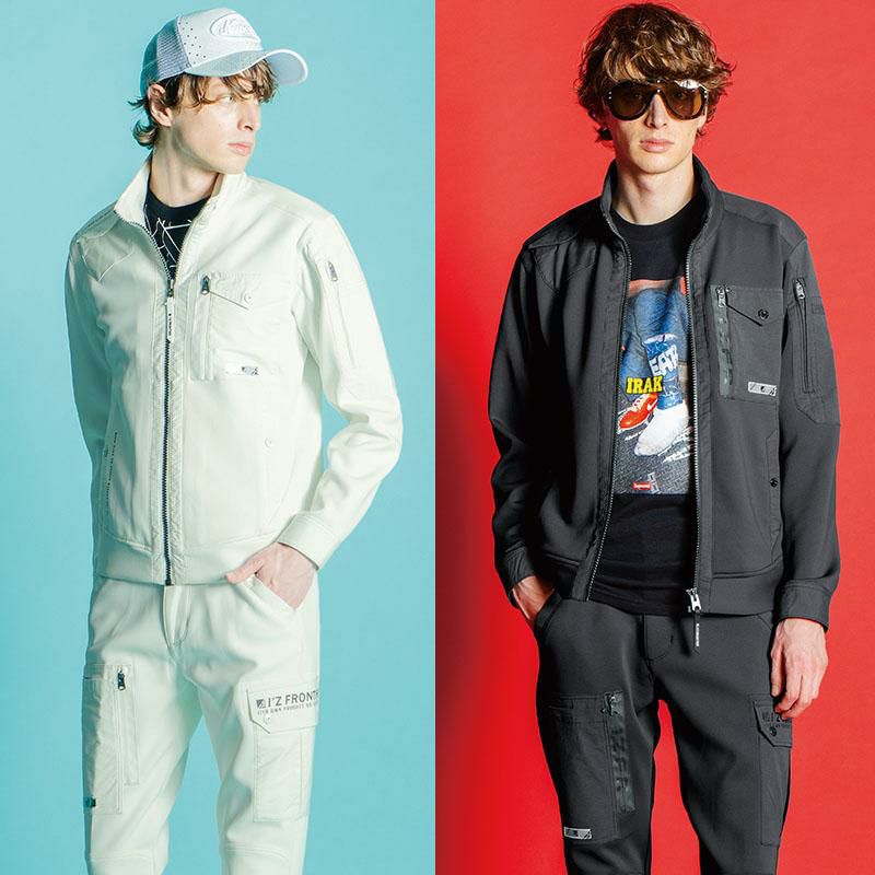 ハイブリッドA.D.ストレッチワークジャケット[アイズフロンティア/3950](S-4L)