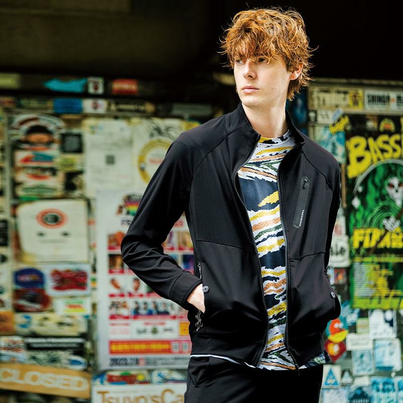 【極美品】EMPORIO ARMANI ストレッチ ワッフルトラベルジャケット アイコン シングルブレストジャケット テクニカルワッフルファブリック