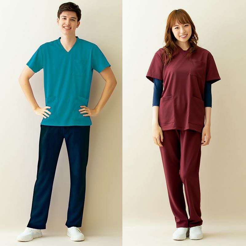 ニットスクラブパンツ 男女兼用[AZ861412/アイトス]｜介護ユニフォーム